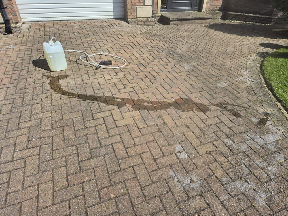 Aqua Pro Pressure Washing block drive before