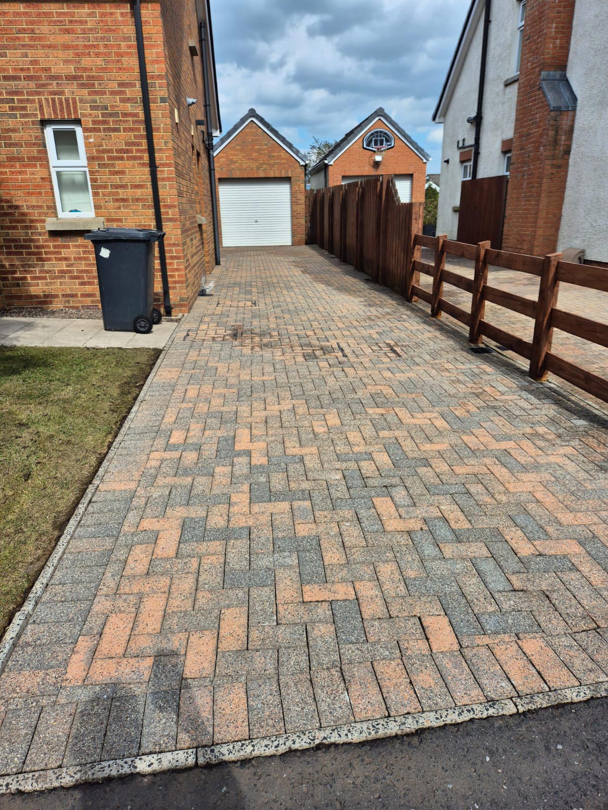 Aqua Pro Pressure Washing brick drive after clean
