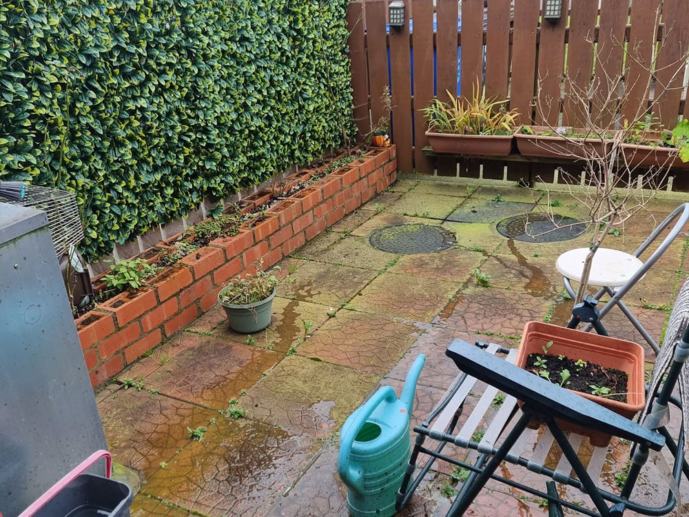Aqua Pro Pressure Washing pattern patio before