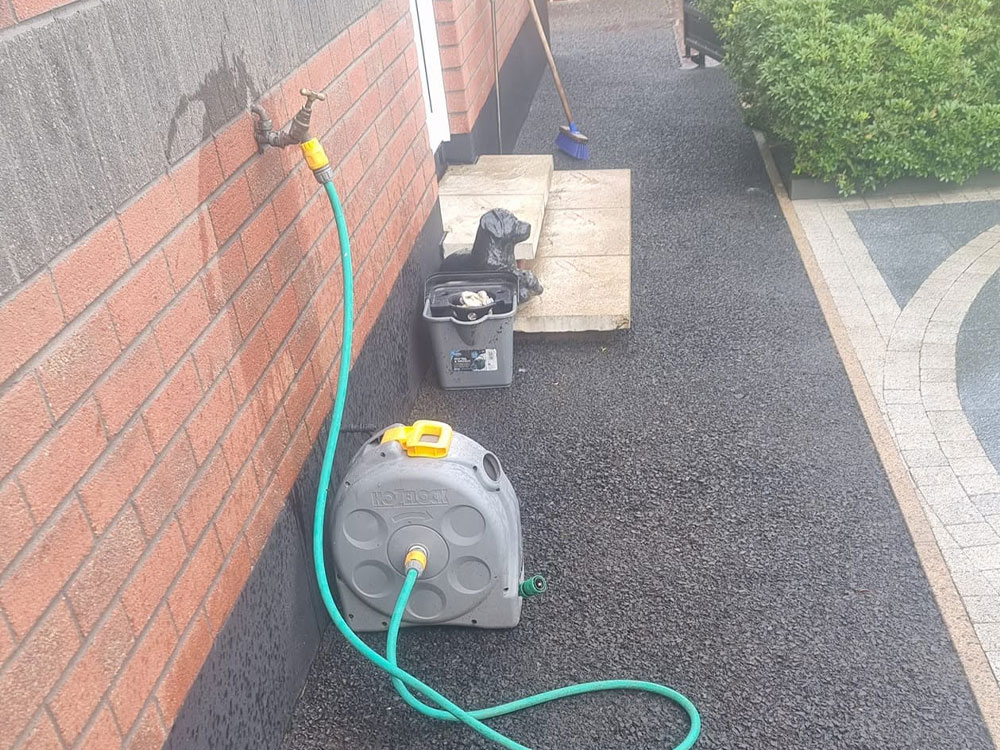 Aqua Pro Pressure Washing side path after