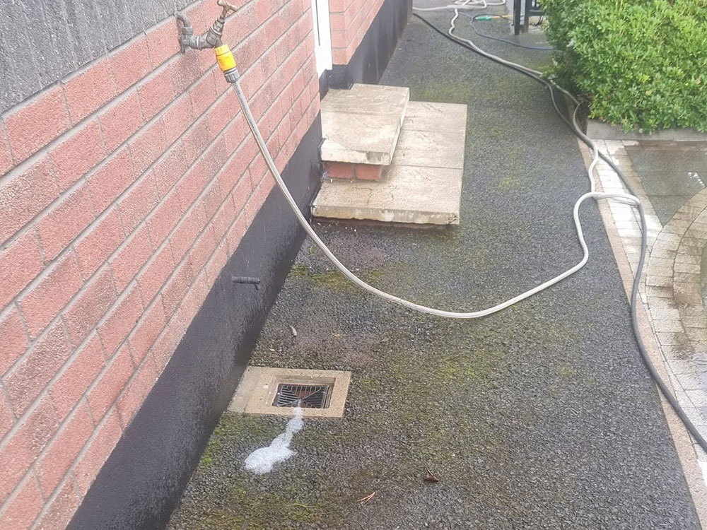 Aqua Pro Pressure Washing side path before