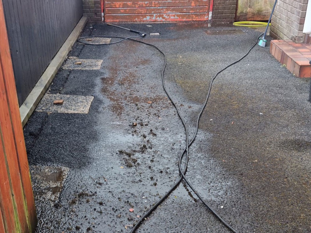 Aqua Pro Pressure Washing tarmac before